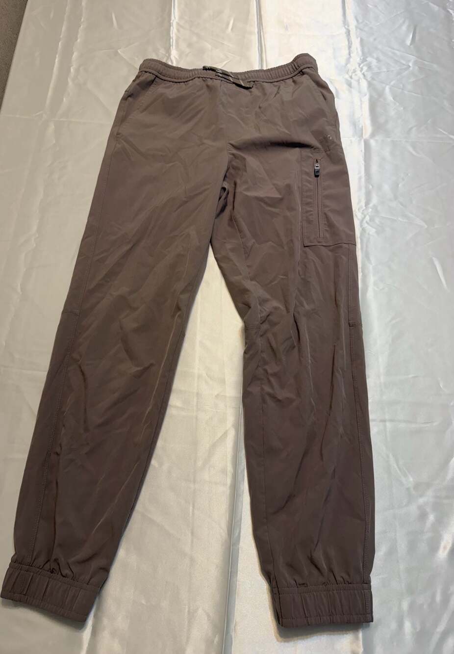 DSG boys Cargo Jogger Pants Brown Size L 14-16 Elastic Waist Utility